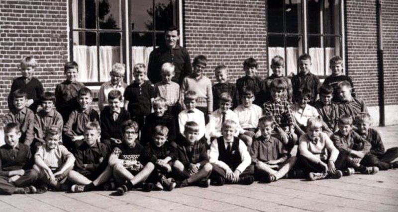 Klas 4 en 5 van de jongensschool , schooljaar 1966 - 1967.