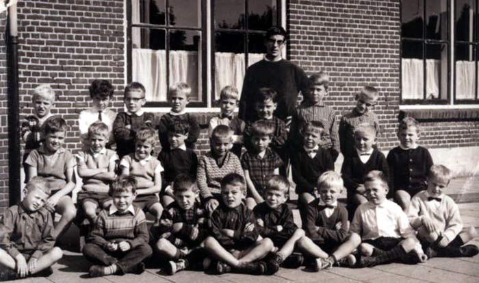 Klas 3 van de jongensschool, schooljaar 1966 - 1967. Les van Jan Somers.