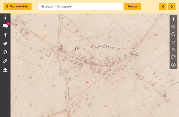 kadasterkaart Lepelstraat