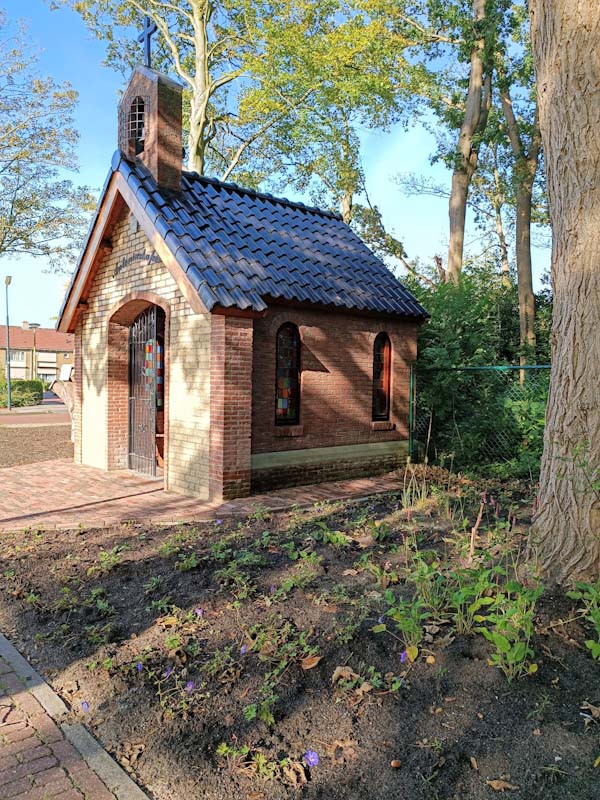 Het antonius beeld bevind zich in de kapel