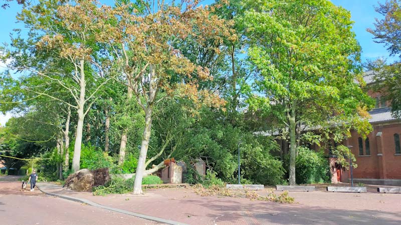 kapel totaal verwoest