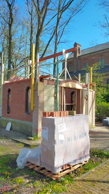 stalen balk constructie dak kapel