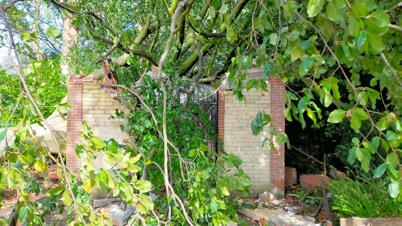 Antoniuskapel verwoest tijdens storm