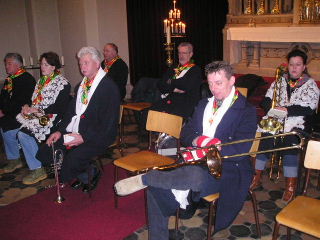 De boerenploeg met carnaval in de kerk van Lepelstraat