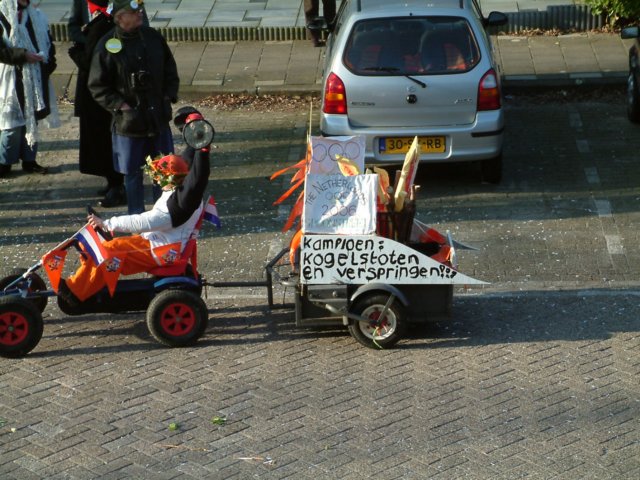 Kampioen kogelstoten en verspringen