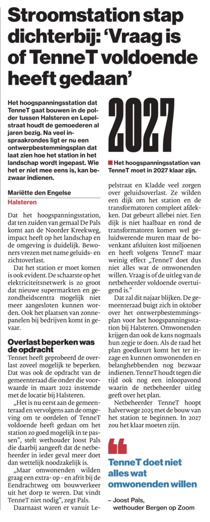 hoogspannings station STAP DICHTERBIJ 